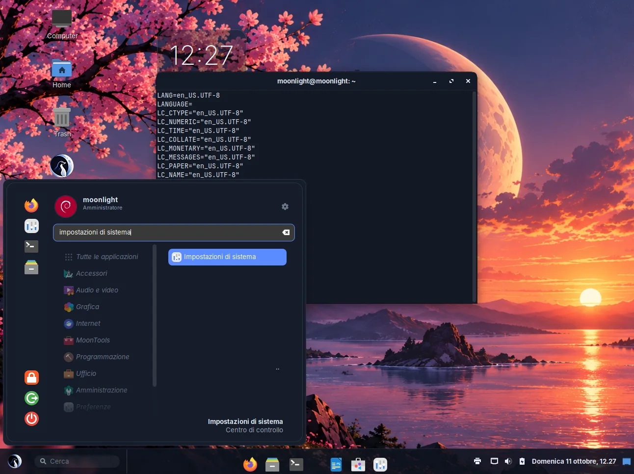 Screenshot of MoonLightOS