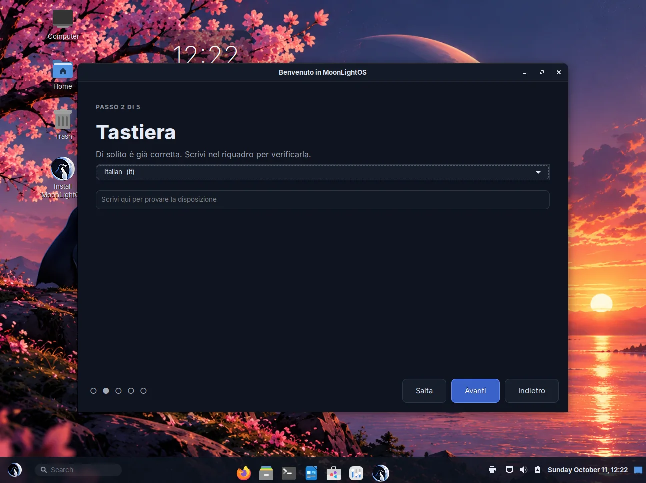 Screenshot of MoonLightOS