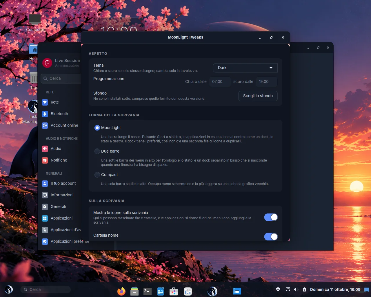 Screenshot of MoonLightOS